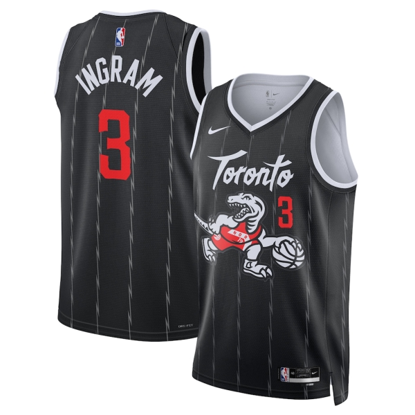 Toronto Raptors Trikot Brandon Ingram Nike 2025-26 City Edition Schwarz Swingman - Herren Toronto Raptors Trikot Brandon Ingram Nike 2025-26 City Edition Schwarz Swingman - Herren